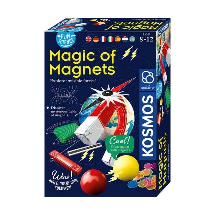 Kosmos Fun Science 657015 - Set Esperimenti Cristalli | Laboratorio Scientifico Per Bambini 8-12 Anni | Coltiva Cristalli Scintillanti, Dinosauri E Gioielli