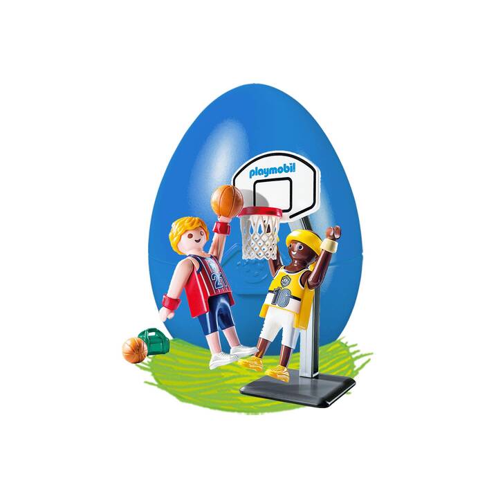 PLAYMOBIL Joueurs de Basket-ball avec panier (9210)