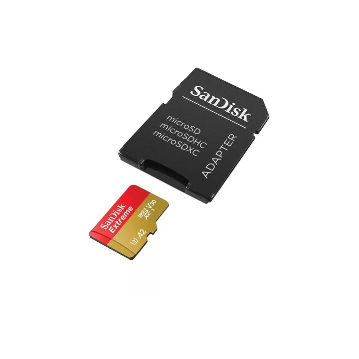 SANDISK MicroSDXC Extreme (Class 10, A2, 64 Go, 160 Mo/s)