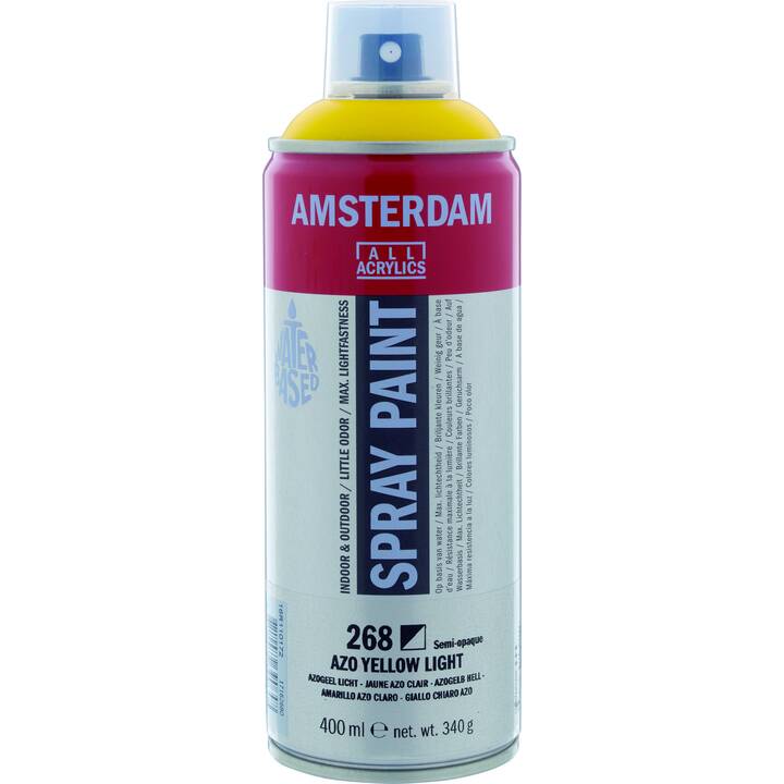 AMSTERDAM Spray de couleur (400 ml, Jaune)