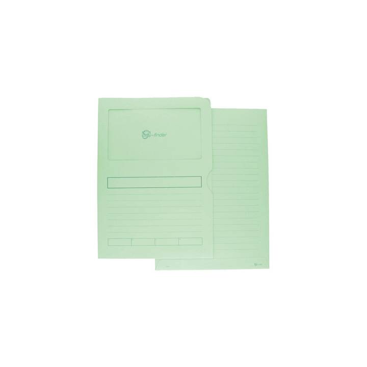 GÖSSLER Cartellina trasparente (Verde, A4, 100 pezzo)