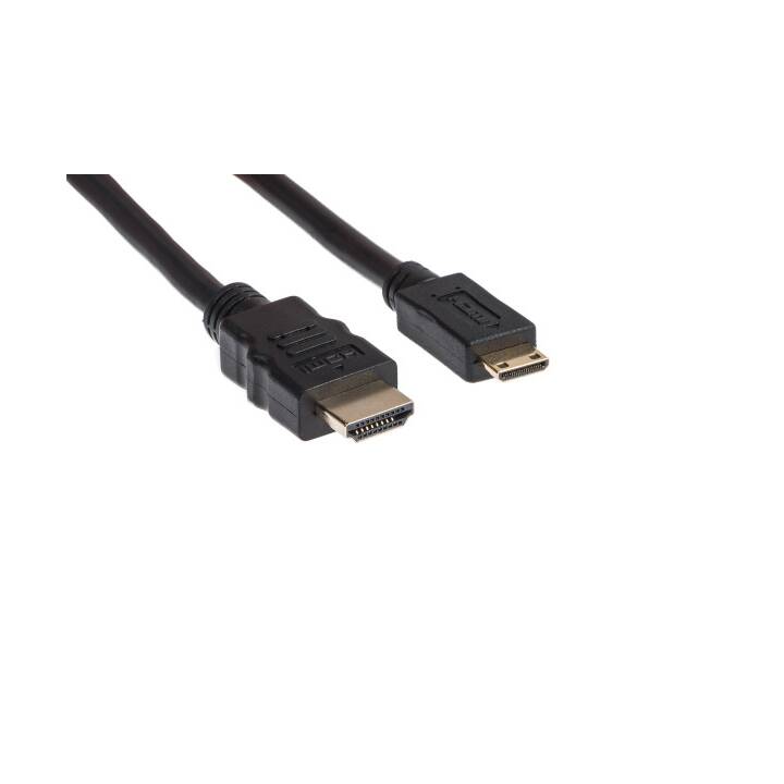 LINK2GO Verbindungskabel (HDMI, HDMI Mini, 2 m)