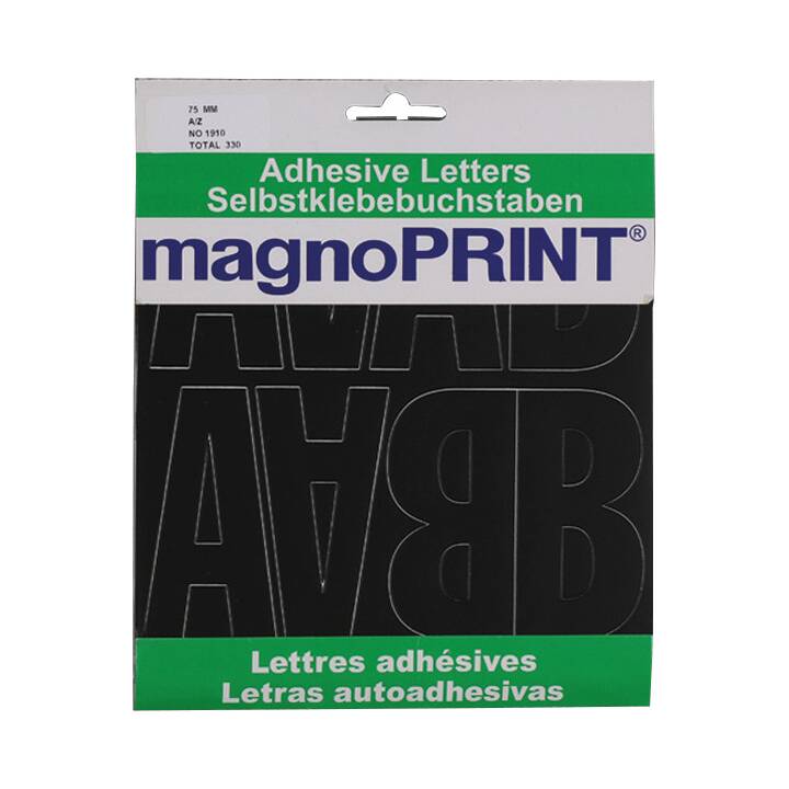 MAGNOPRINT Sticker A - Z (Text & Buchstaben)