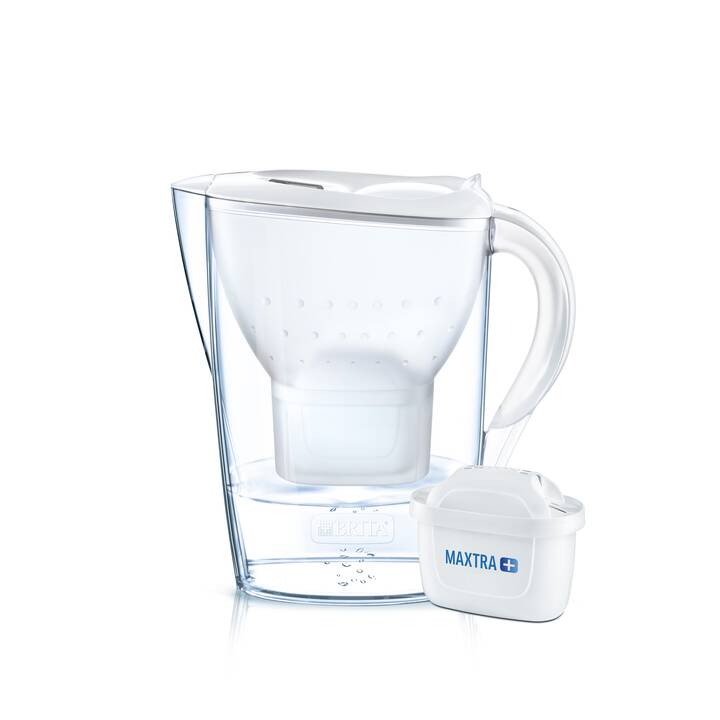 BRITA Filtro acqua da tavola Marella (1.4 l, Transparente, Bianco)