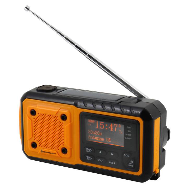 SOUNDMASTER DAB112OR SOS Digitalradio (Orange, Schwarz)