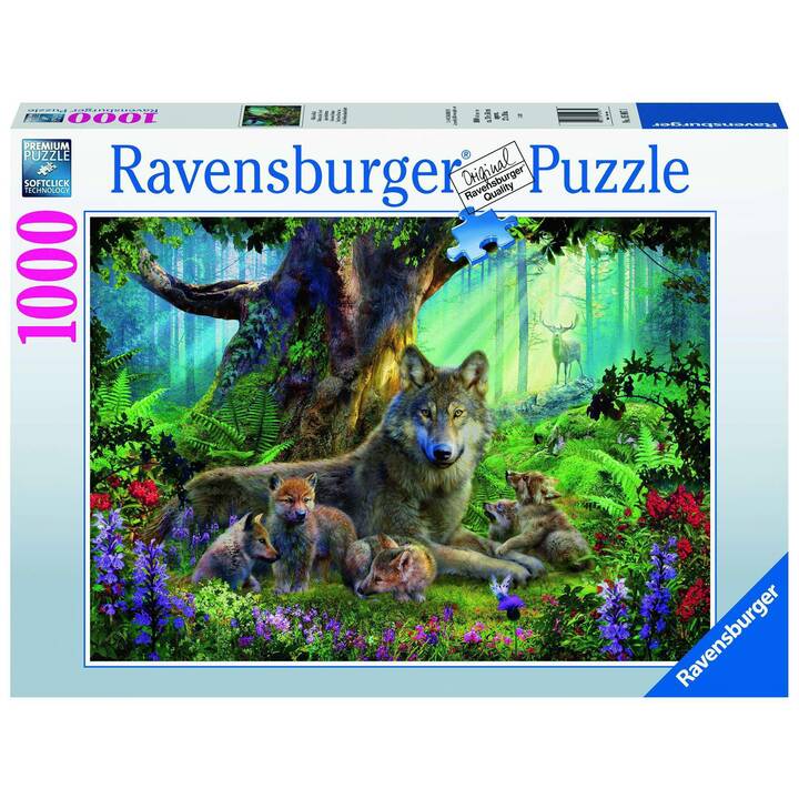 RAVENSBURGER Wölfe im Wald Puzzle (1000 x)