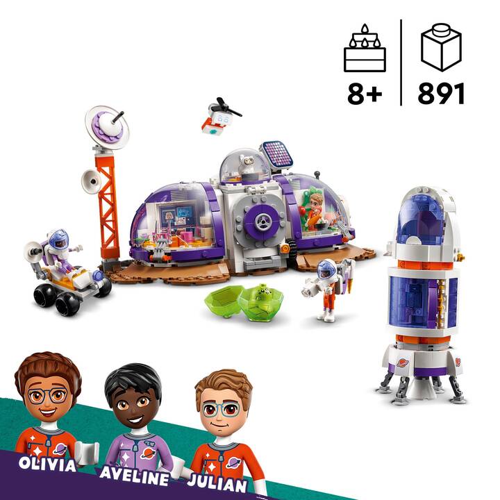 LEGO Friends La station spatiale martienne et la fusée (42605)