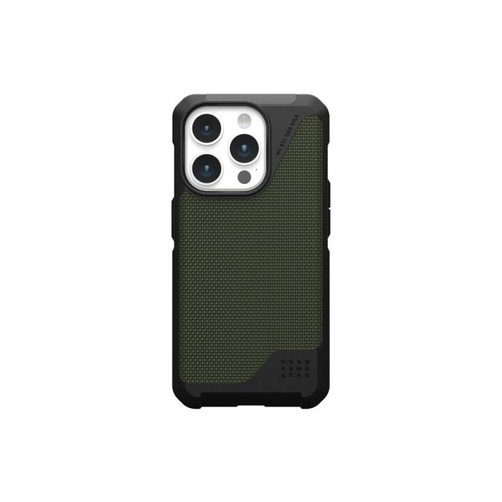 URBAN ARMOR GEAR Backcover (iPhone 15 Pro, Nero, Verde oliva, Verde)