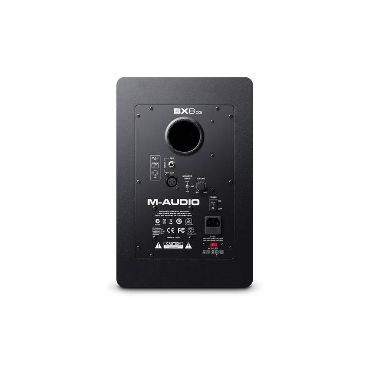 M-AUDIO BX8 D3 (150 W, Monitorlautsprecher, Schwarz)