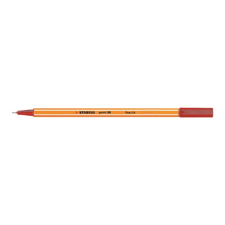 STABILO Point 88 Traceur fin (Rouge, 1 pièce)