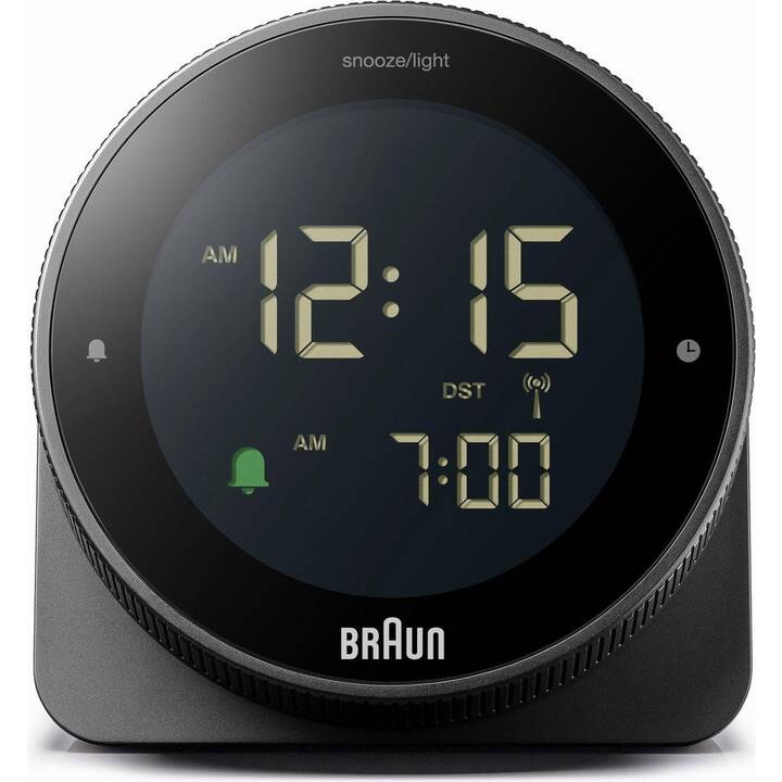 BRAUN Réveil radio-piloté BC24B (Noir)