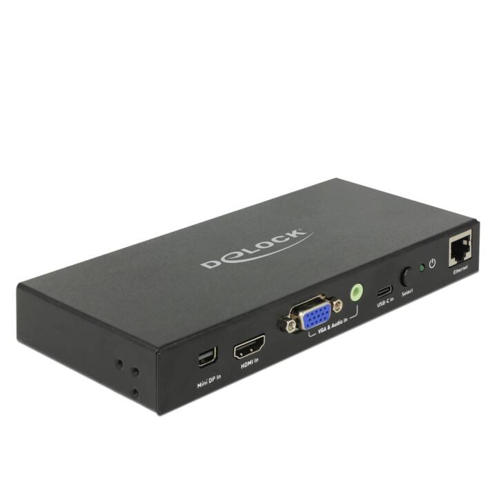 DELOCK Convertitore video (Mini DisplayPort, HDMI, VGA, USB Tipo-C, RJ-45)