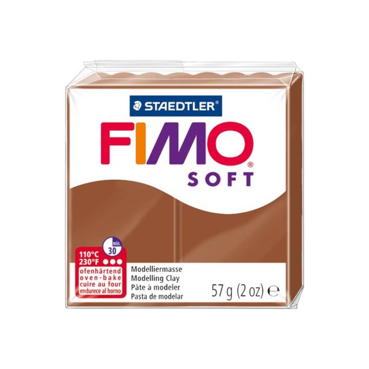 FIMO Pâte à modeler Soft (57 g, Brun)