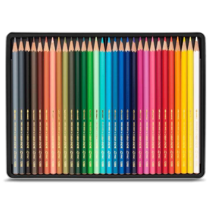 CARAN D'ACHE Crayons de couleur (Multicolore, 30 pièce)