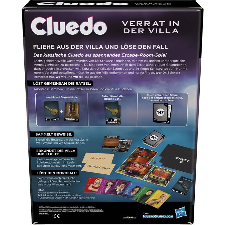 HASBRO Cluedo: Verrat in der Villa (DE)