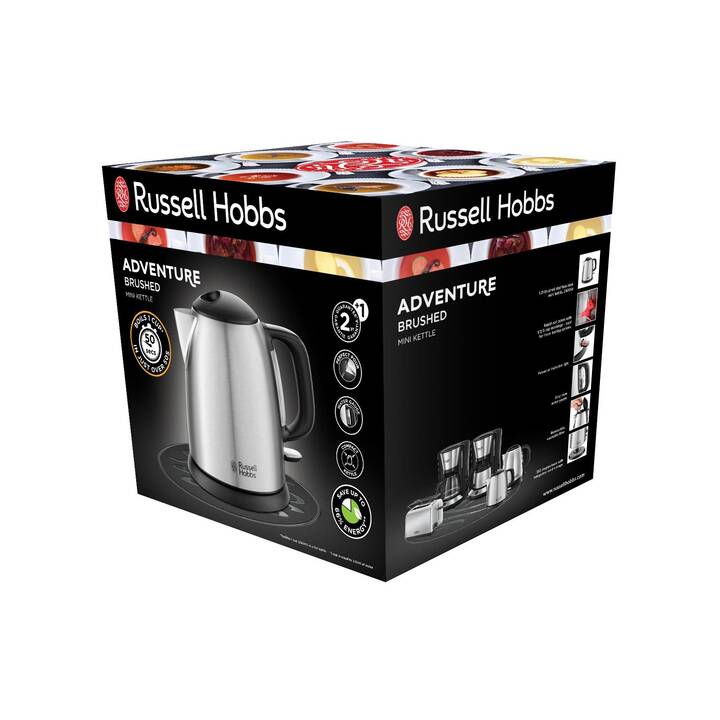 RUSSELL HOBBS Adventure 24991-70 (1 l, Plastique, Acier inox, Noir, Argent)