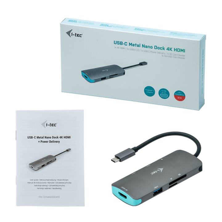 I-TEC Stations d'accueil C31NANODOCKPD (HDMI, 3 x USB 3.0 de type C)