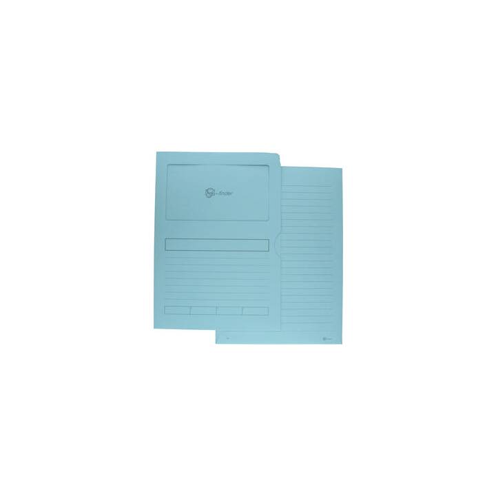 GÖSSLER Cartellina trasparente (Blu, A4, 100 pezzo)