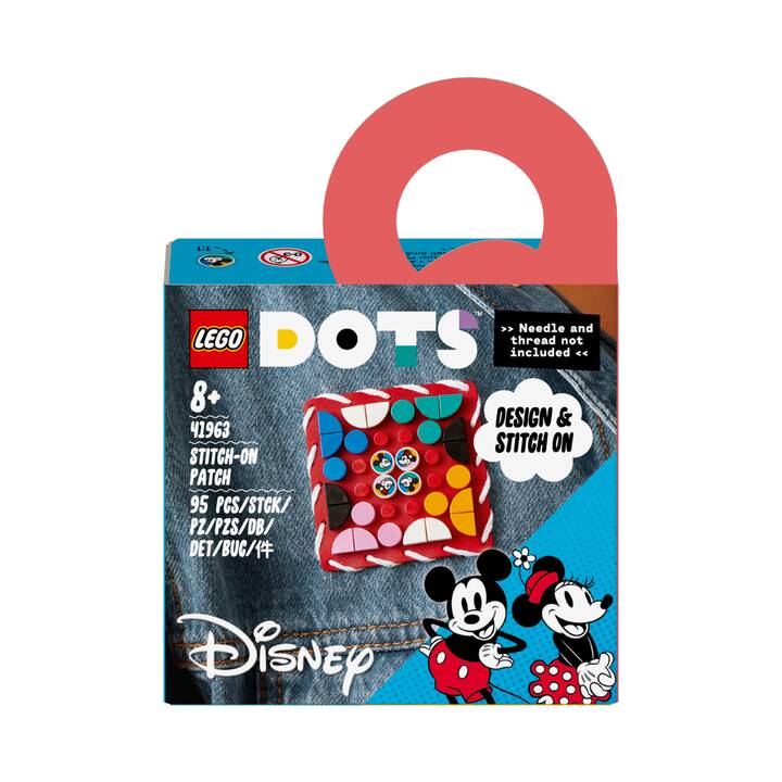 LEGO Dots Plaque à Coudre Mickey Mouse et Minnie Mouse (41963)