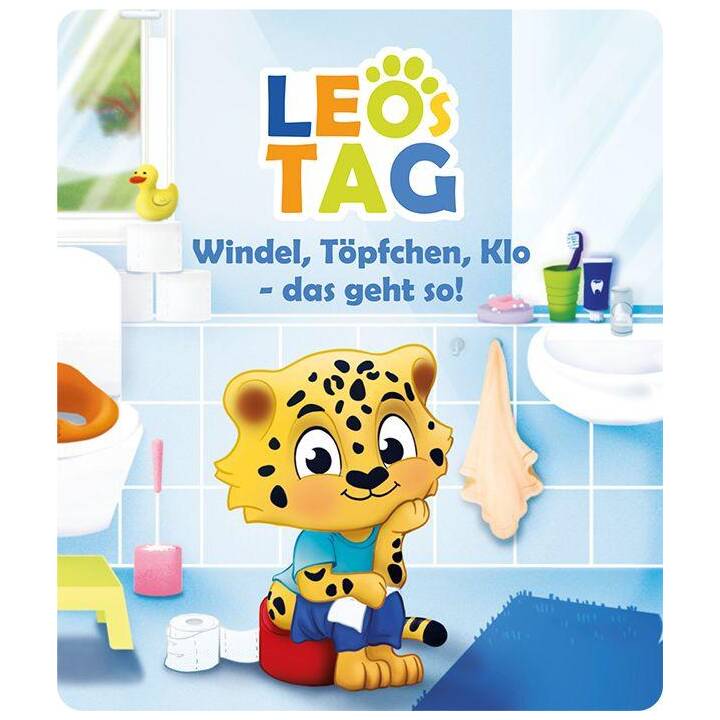 TONIES Pièce radiophonique pour enfants Leos Tag - Windel, Töpfchen, Klo - das geht so! (DE, Toniebox)