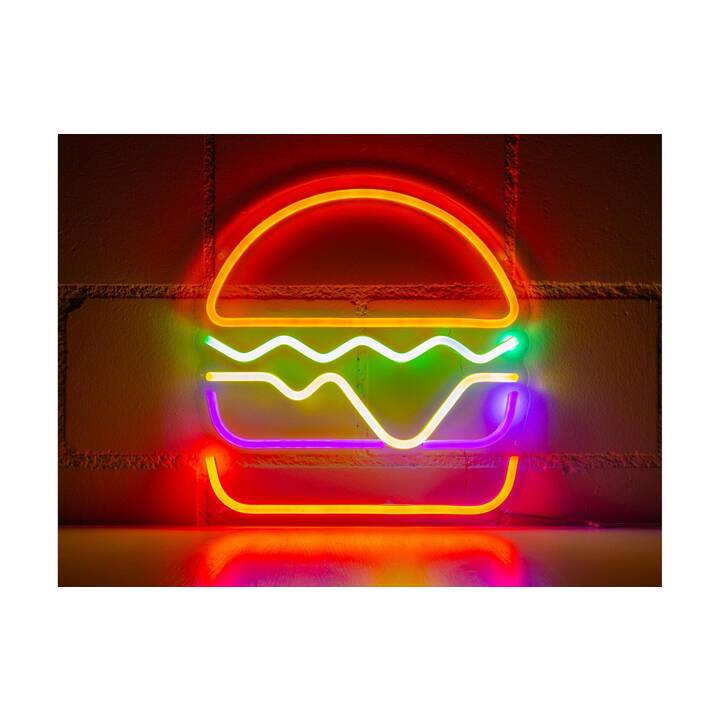 VEGAS LIGHTS Lumière d'ambiance LED Hamburger (Multicolore, 14 W)