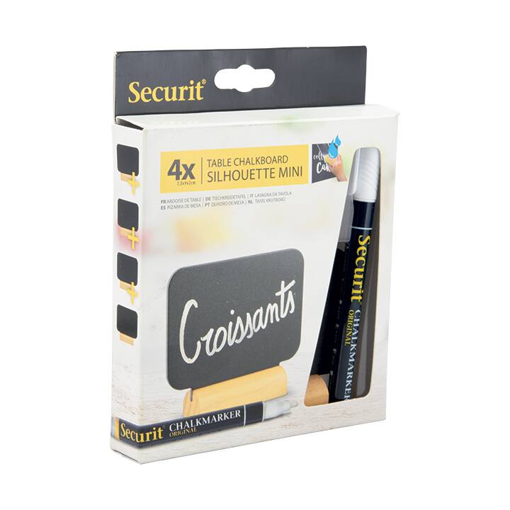 SECURIT Tableau Craie RECT FBT-RECT-4 (7.5 cm x 9 cm)