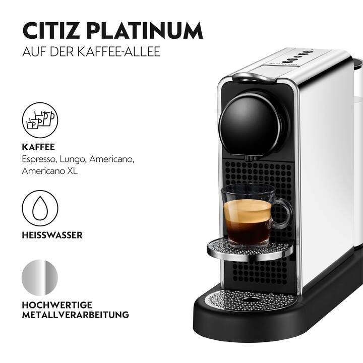 KRUPS Nespresso CitiZ Platinum (Nespresso, Chrom, Schwarz)