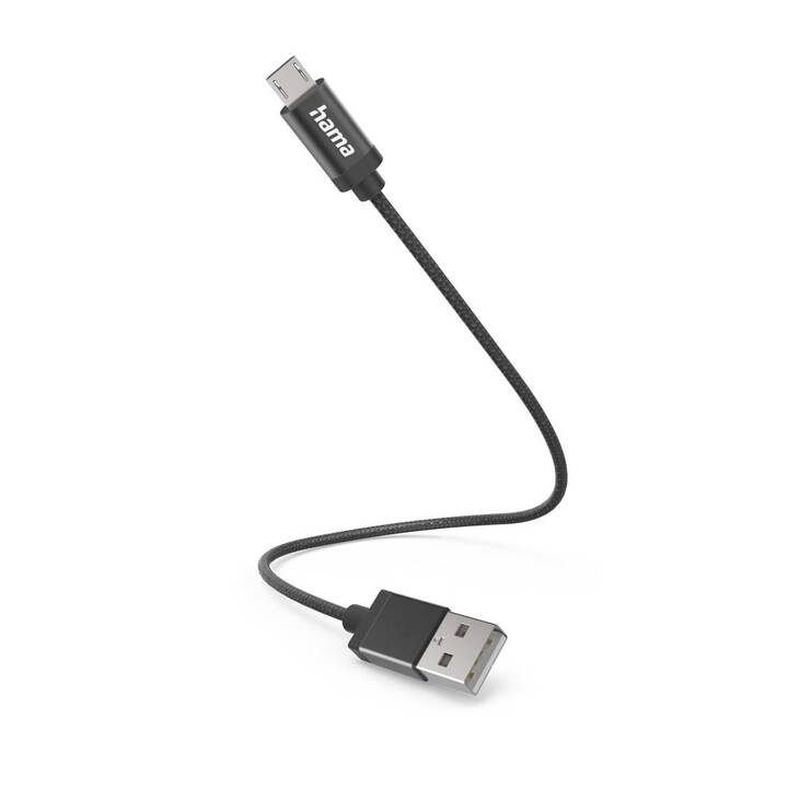 HAMA USB-Kabel (USB Typ-A, Micro USB Typ-A, 0.2 m)