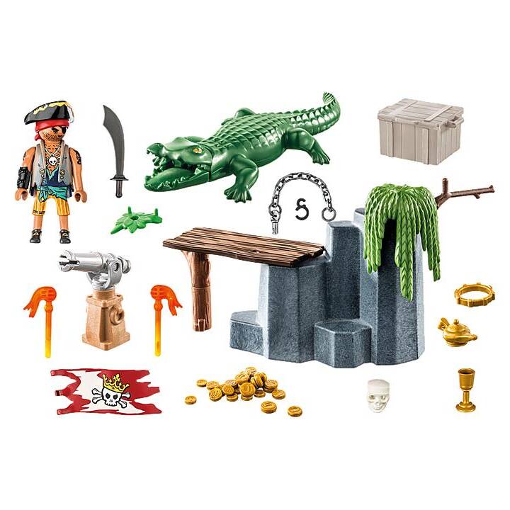PLAYMOBIL Pirates Pirates avec alligator (71473)