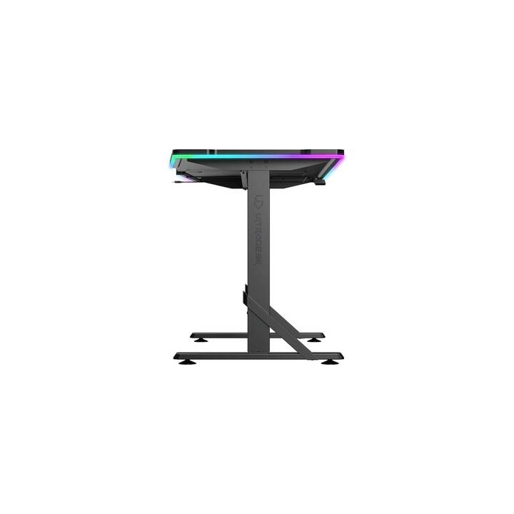 ULTRADESK Table de gaming Iron LED