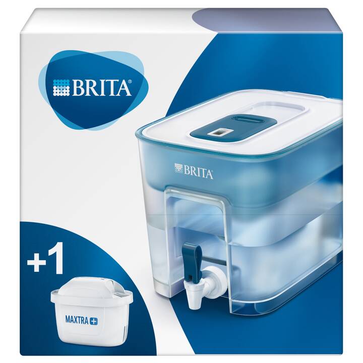 BRITA Carafe filtrante Flow (8.2 l, Transparent, Bleu, Blanc)