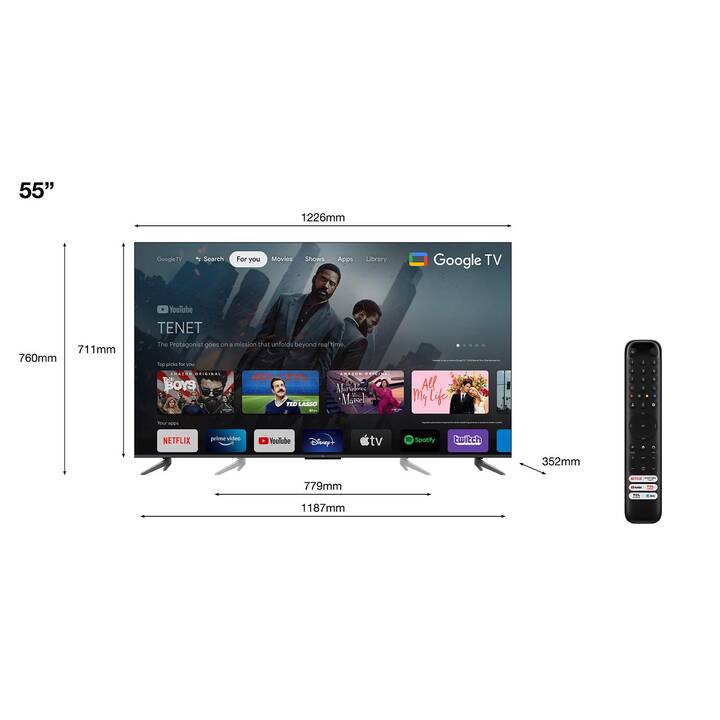 TCL 55C645 Smart TV (55", QLED, Ultra HD - 4K)