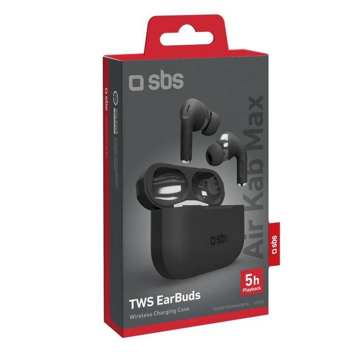 SBS TWS Air Kab Max (Bluetooth 5.3, Schwarz)