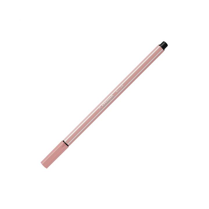 STABILO Pen 68 Crayon feutre (Blush, 1 pièce)