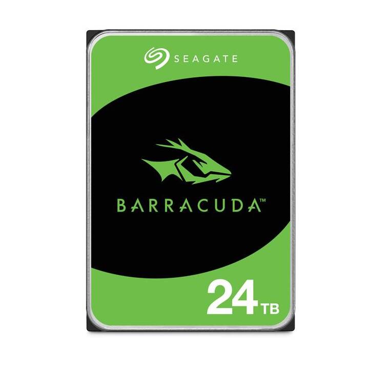 Seagate Barracuda 24TB HDD　ST24000DM001 SEAGATE Barracuda ST24000DM001 (24 TB, Noir, Vert, SATA-III
