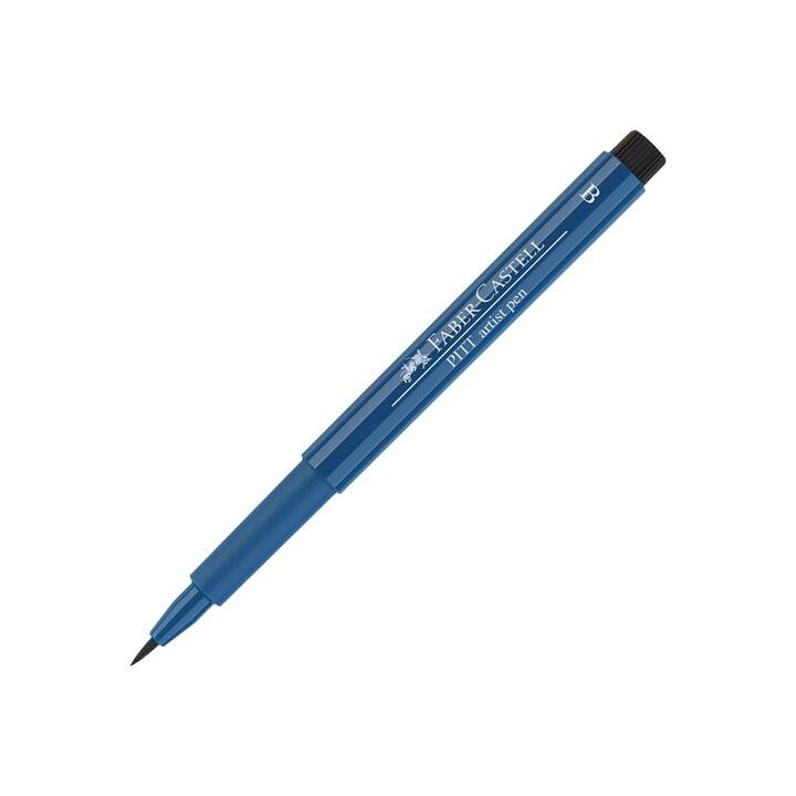 FABER-CASTELL Pitt Artist Tuschestift (Blau, 1 Stück)