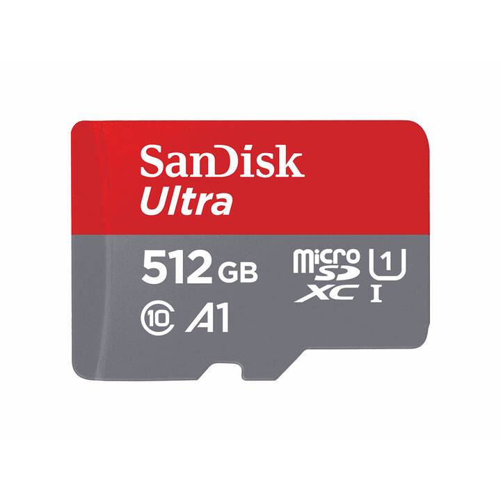 SANDISK MicroSDXC Ultra (Class 10, A1, 512 Go, 120 Mo/s)