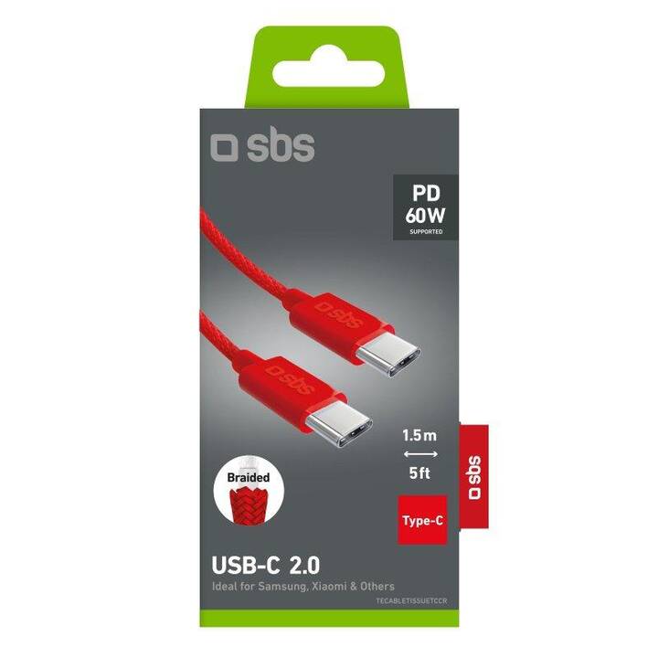 SBS TECABLETISSUETCCB Cavo (USB C, USB 2.0, 1.5 m)