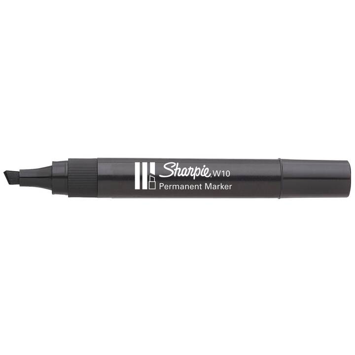 SHARPIE Permanent Marker W10 (Schwarz, 1 Stück)
