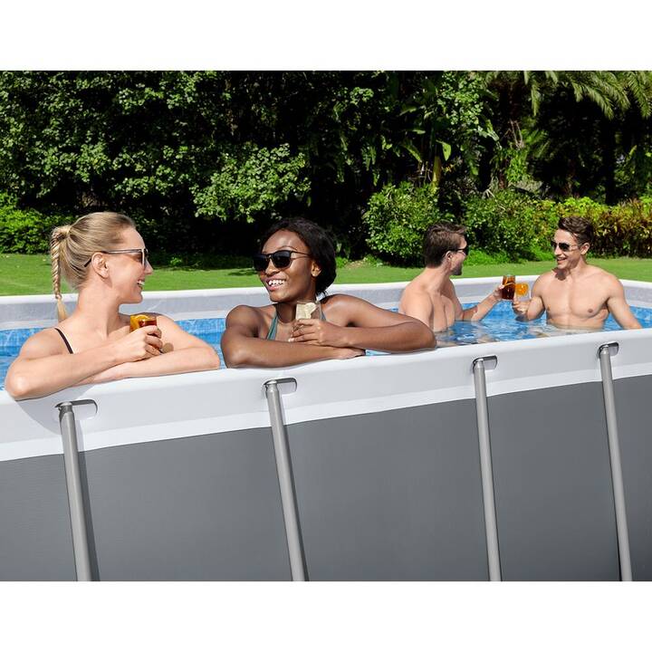 BESTWAY Piscine tubulaire Power Steel (201 cm x 412 cm x 122 cm)