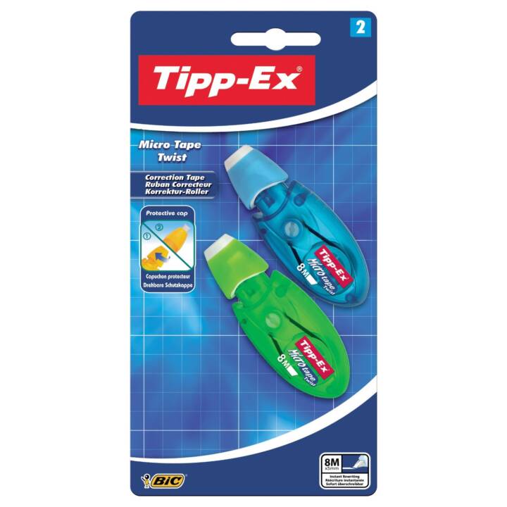 TIPP-EX Ruban correcteur Microtape Twist (2 pièce)