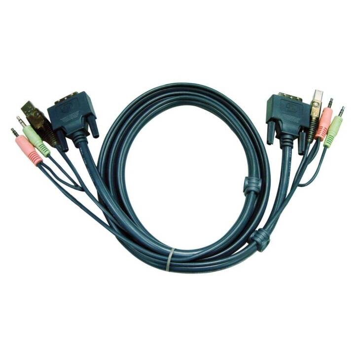 ATEN TECHNOLOGY Cavo KVM switch 2L-7D02U