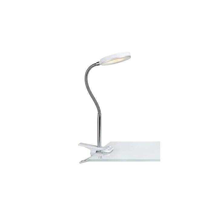 MARKSLÖJD Lampe de table Flex Clip (Chrome, Blanc)