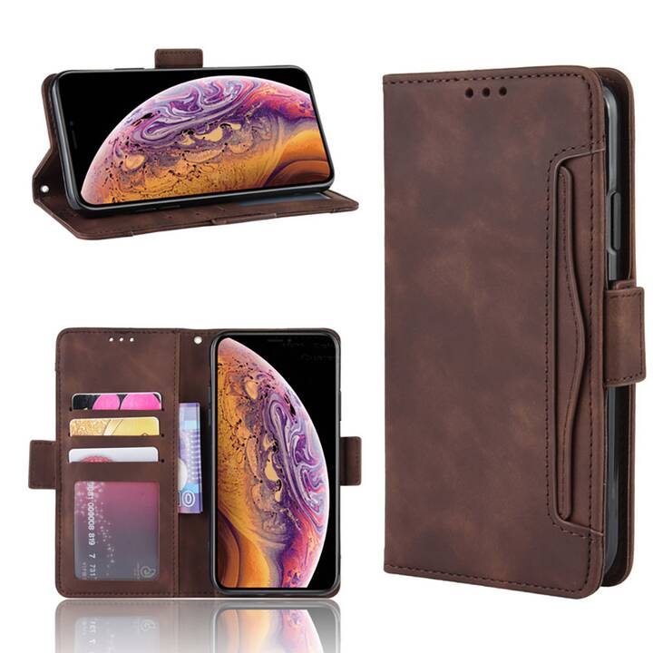 EG Mornrise Etui portefeuille pour Apple iPhone XR 6.1" - Marron