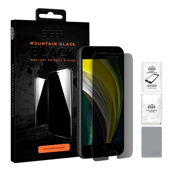 EIGER Displayschutzglas Mountain (iPhone 7, iPhone SE 2020, iPhone 8, 1 Stück)