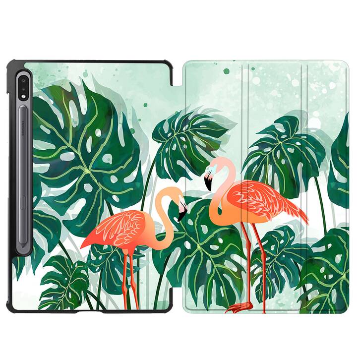 EG Hülle für Samsung Galaxy Tab S7 11" (2020) - grün - Flamingo