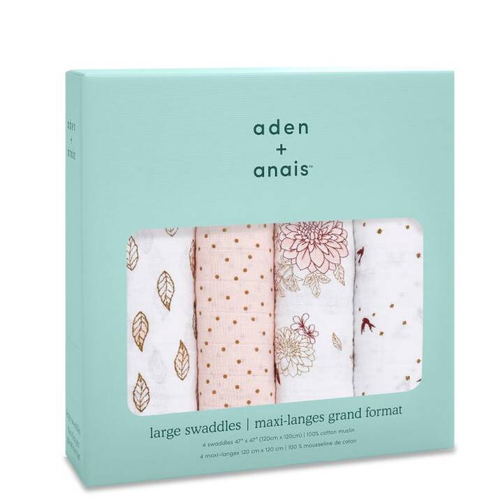 ADEN + ANAIS Tissu en coton Dahlias (Pointé, Fleurs)