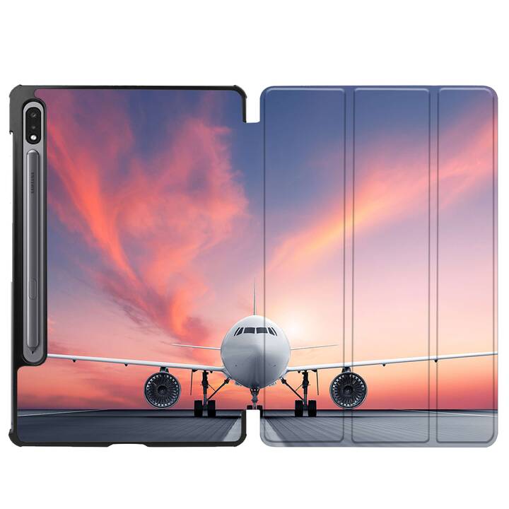EG cover per Samsung Galaxy Tab S8+ 12.4" (2022) - arancione - aereo