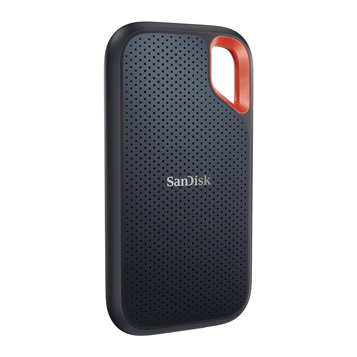 SANDISK Extreme Portable V2 (USB Typ-C, 4000 GB, Orange, Schwarz)