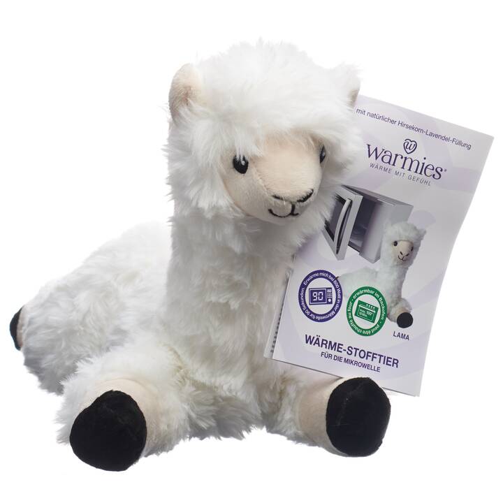 WARMIES Peluche chauffante (Lama, Lavande)